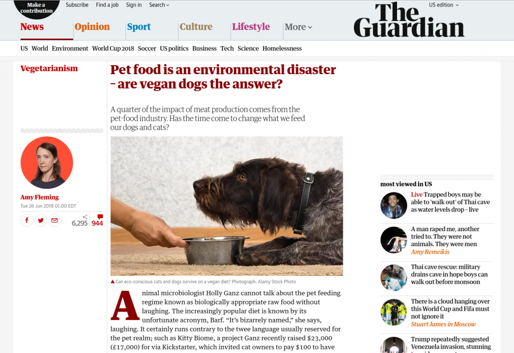 Pet food is an environmental disaster – are vegan dogs the answer?